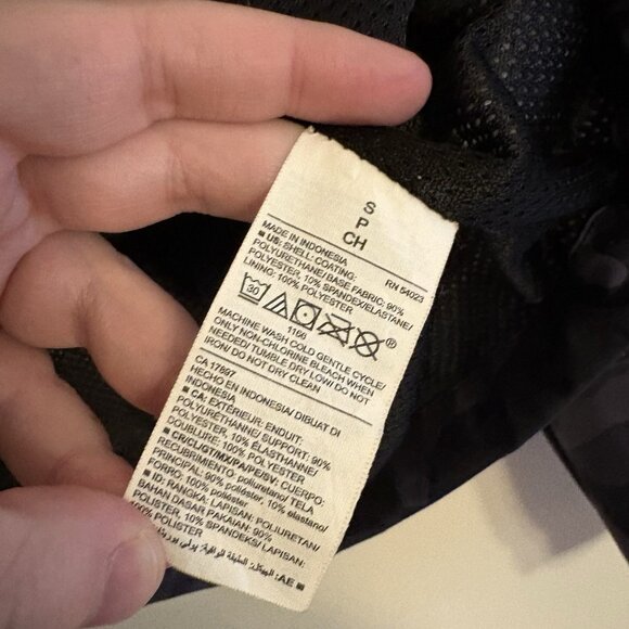 Old Navy Active Women S Black Camo Water-Resistant Hooded Cropped Utility Jacket - Picture 9 of 10